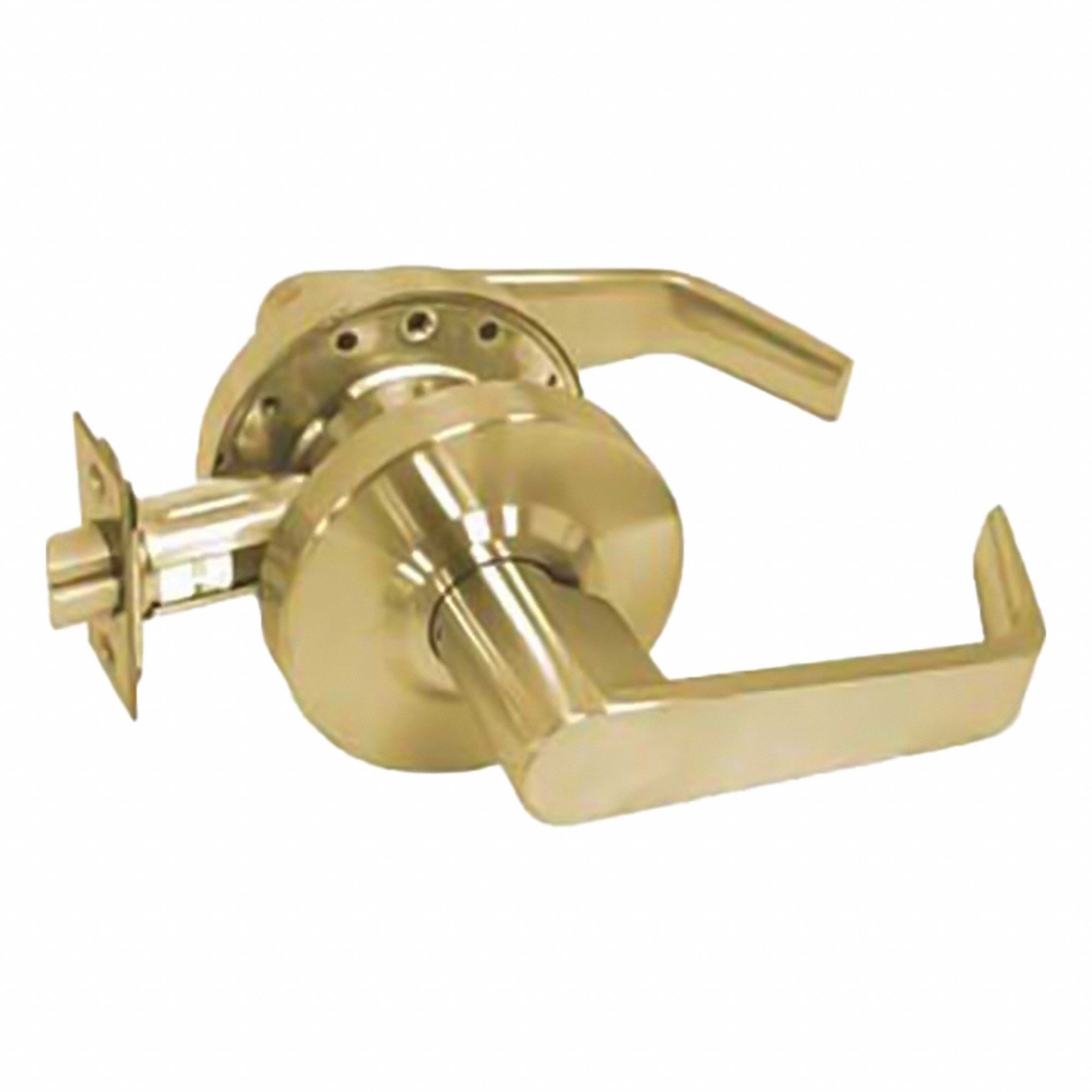 Door Lever Lockset: Privacy Lever Locksets, Brass