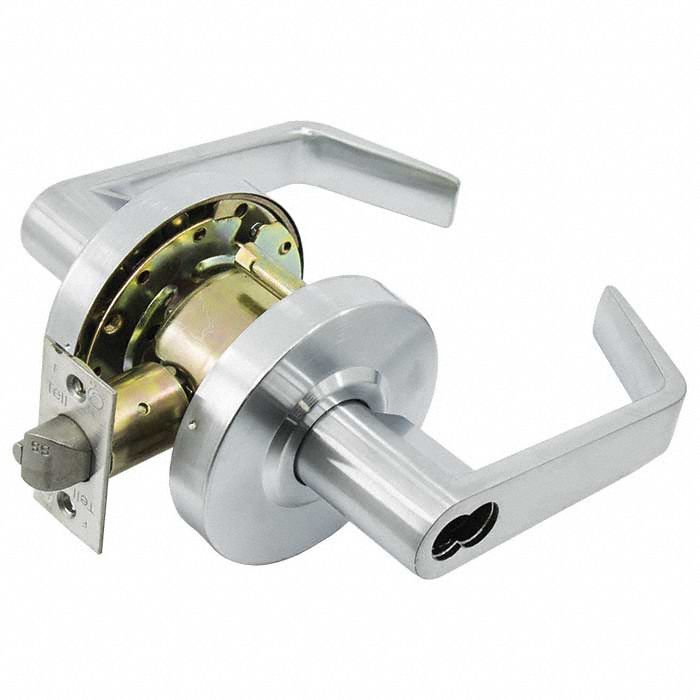 Door Lever Lockset: Storeroom Lever Locksets, Chrome
