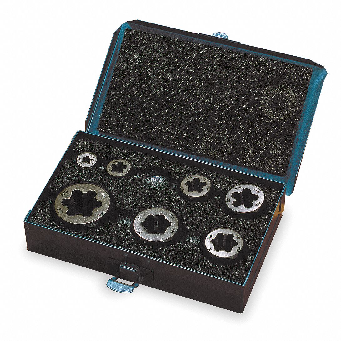 Die Set, Hex Fixed, Solid, Carbon Steel Grainger