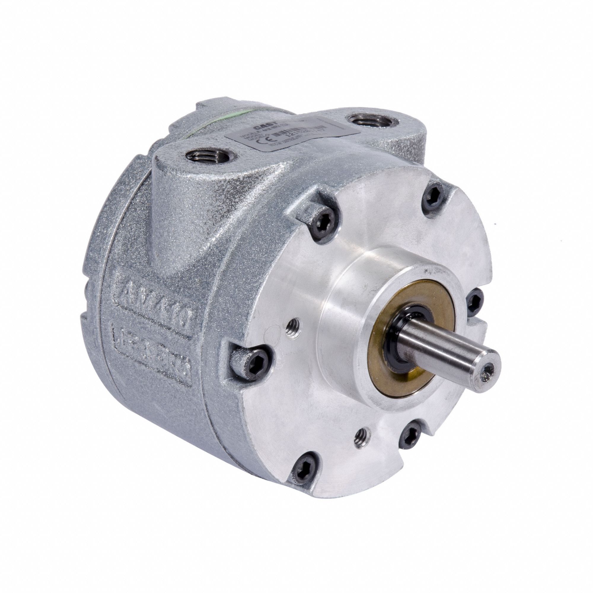 Air Motor: 1.7 hp, 35 in-lb Torque, 3, 000 RPM, 72 cfm, Face/Hub, 1/4 in NPT, CW/CCW, Cast Iron