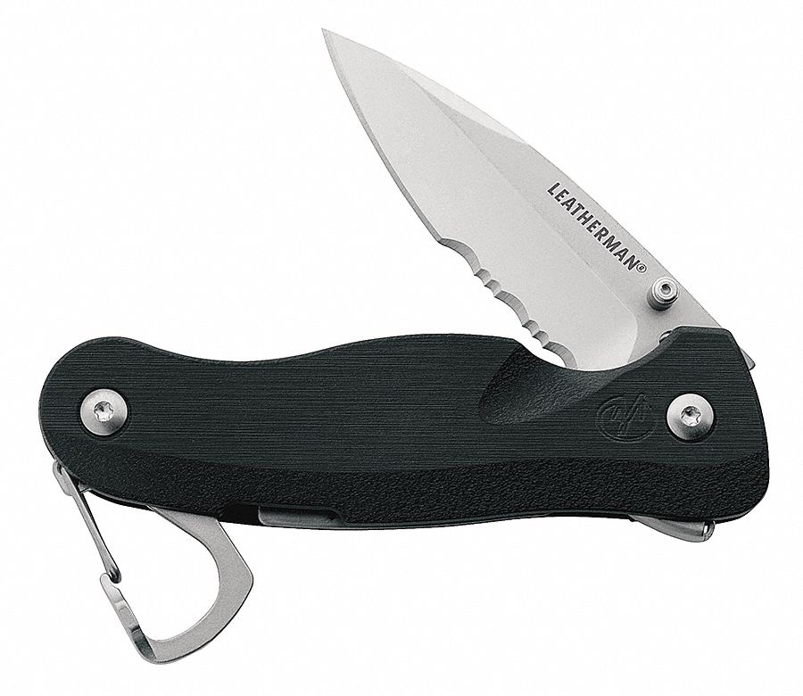LEATHERMAN Folding Pocket Knife,Partially Serrated Blade Edge 2 5/8 in