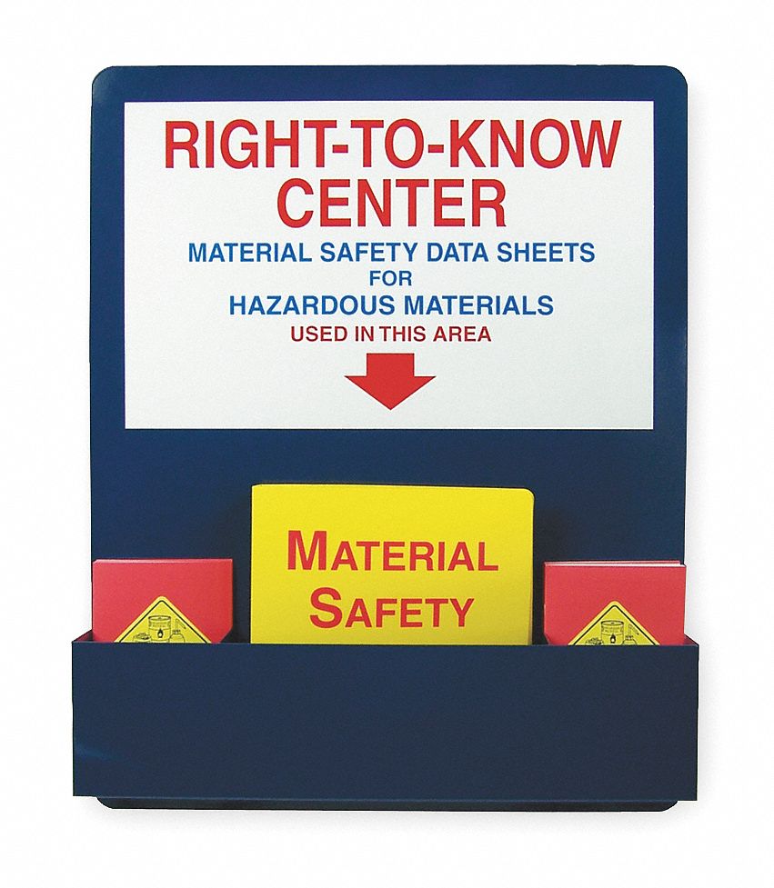 Right-To-Know Center, English, Includes Center Board, MSDS Binder, (10 ...