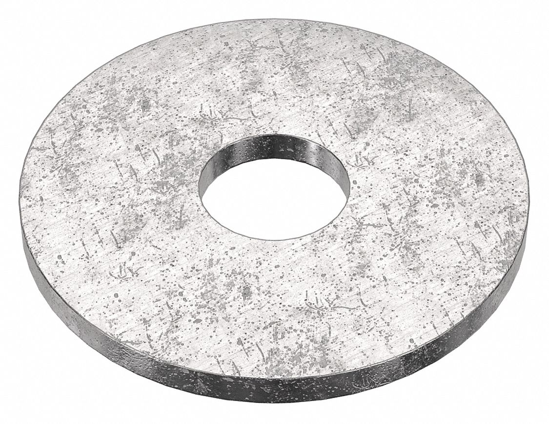 Large O.D. Oversized Washer: 316, Stainless Steel, #10 Screw Sz, 0.203 in In Dia, 316, 25 PK