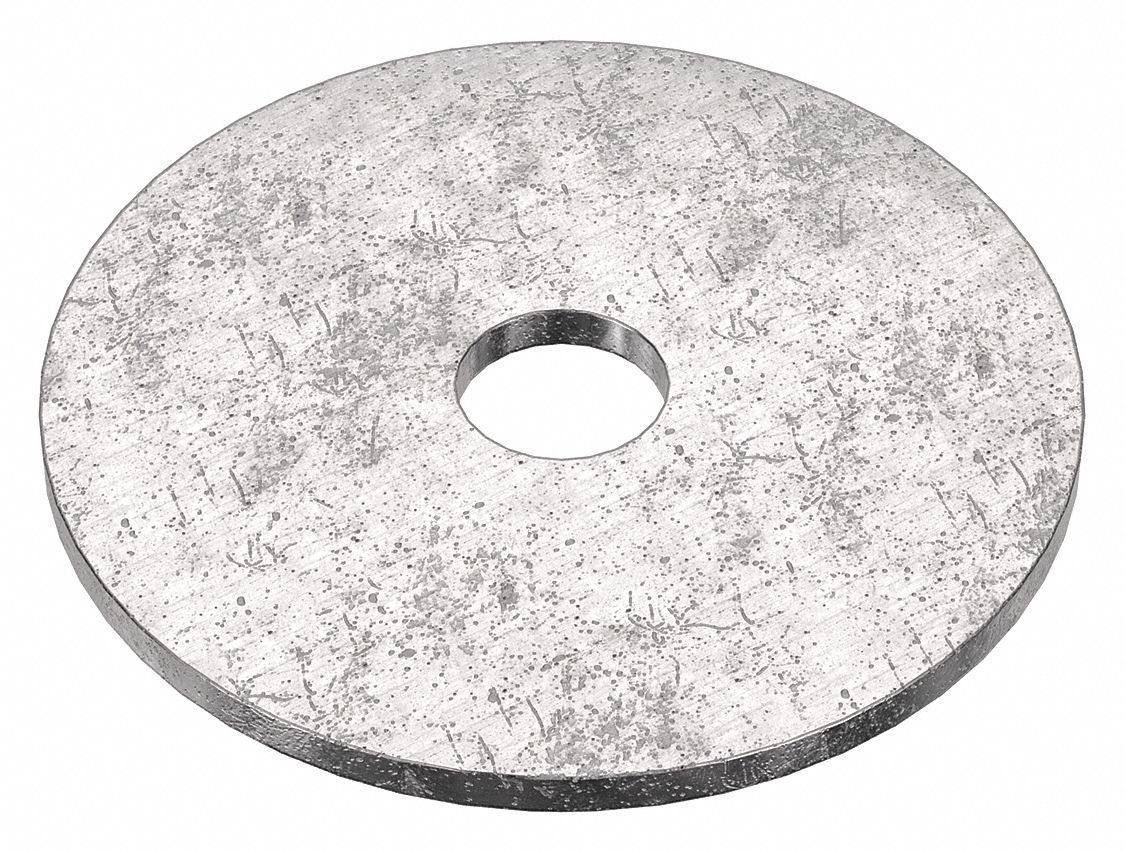 Large O.D. Oversized Washer: 316, Stainless Steel, #10 Screw Sz, 0.203 in In Dia, 316, 25 PK