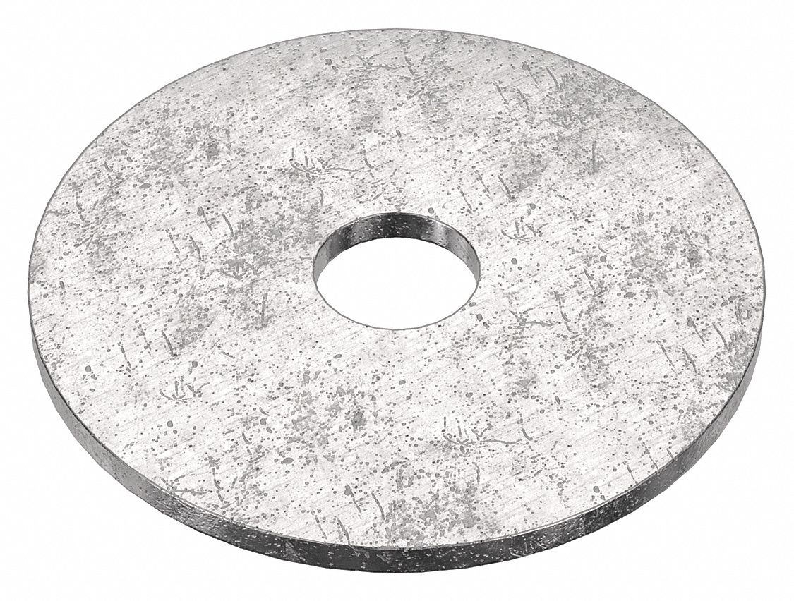 Large O.D. Oversized Washer: 316, Stainless Steel, 1/4 in Screw Sz, 0.281 in In Dia, 316, 25 PK