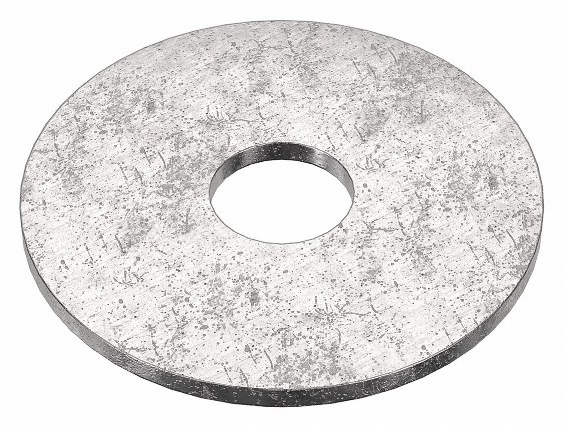 Large O.D. Oversized Washer: 316, Stainless Steel, 5/16 in Screw Sz, 0.344 in In Dia, 316, 10 PK