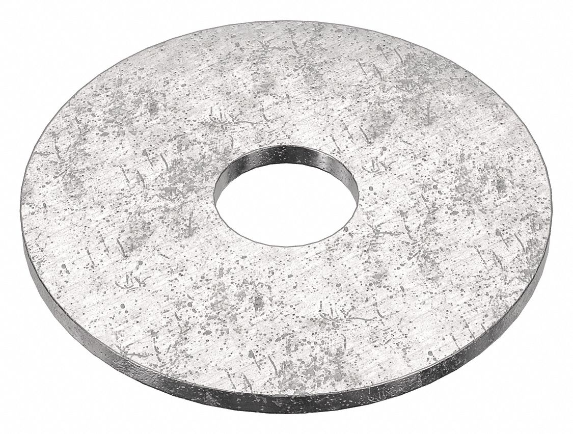 Large O.D. Oversized Washer: 316, Stainless Steel, 3/8 in Screw Sz, 0.406 in In Dia, 316, 5 PK