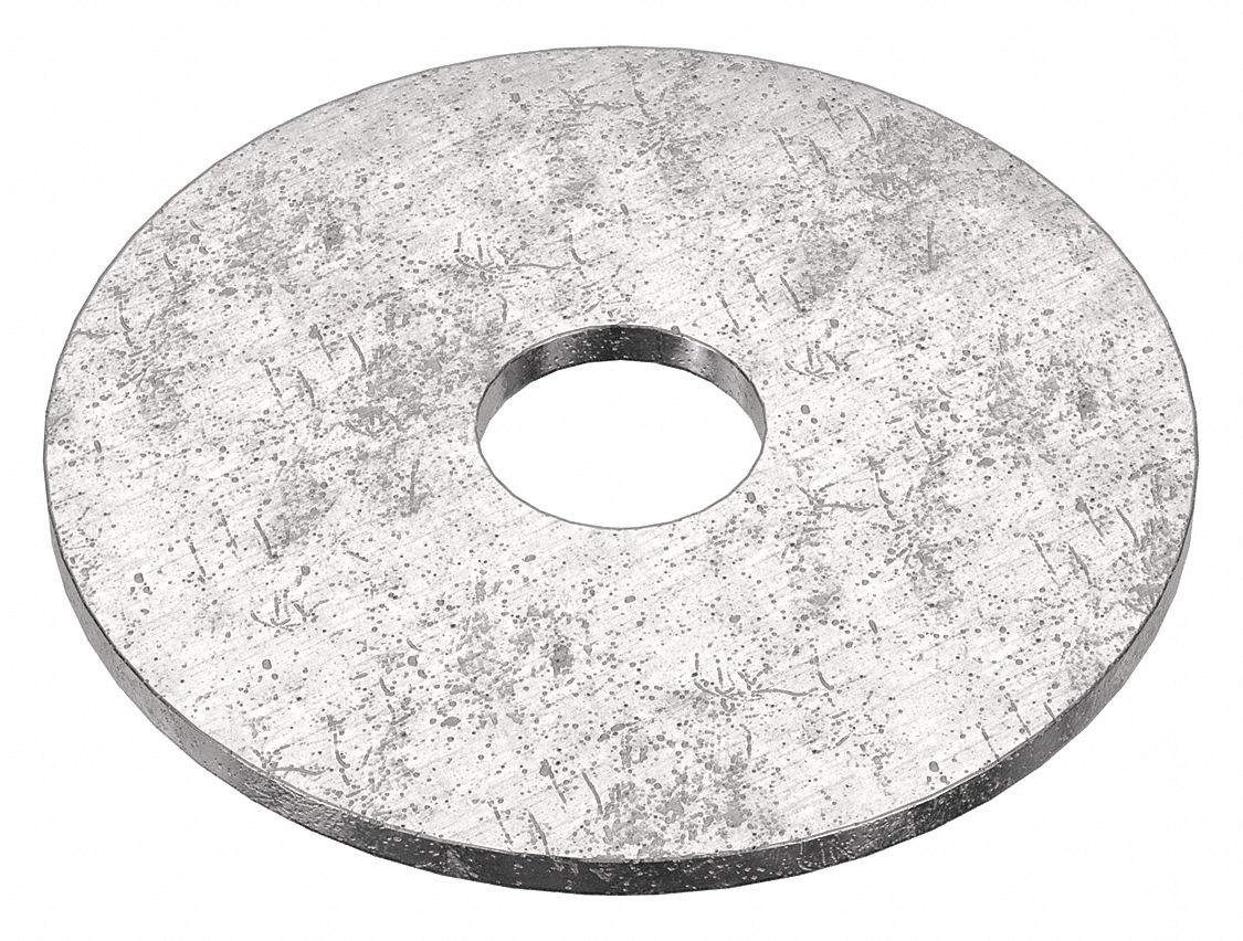 Large O.D. Oversized Washer: 316, Stainless Steel, 3/8 in Screw Sz, 0.406 in In Dia, 316, 5 PK