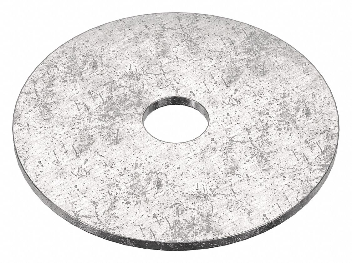 Large O.D. Oversized Washer: 316, Stainless Steel, 3/8 in Screw Sz, 0.406 in In Dia, 316, 5 PK