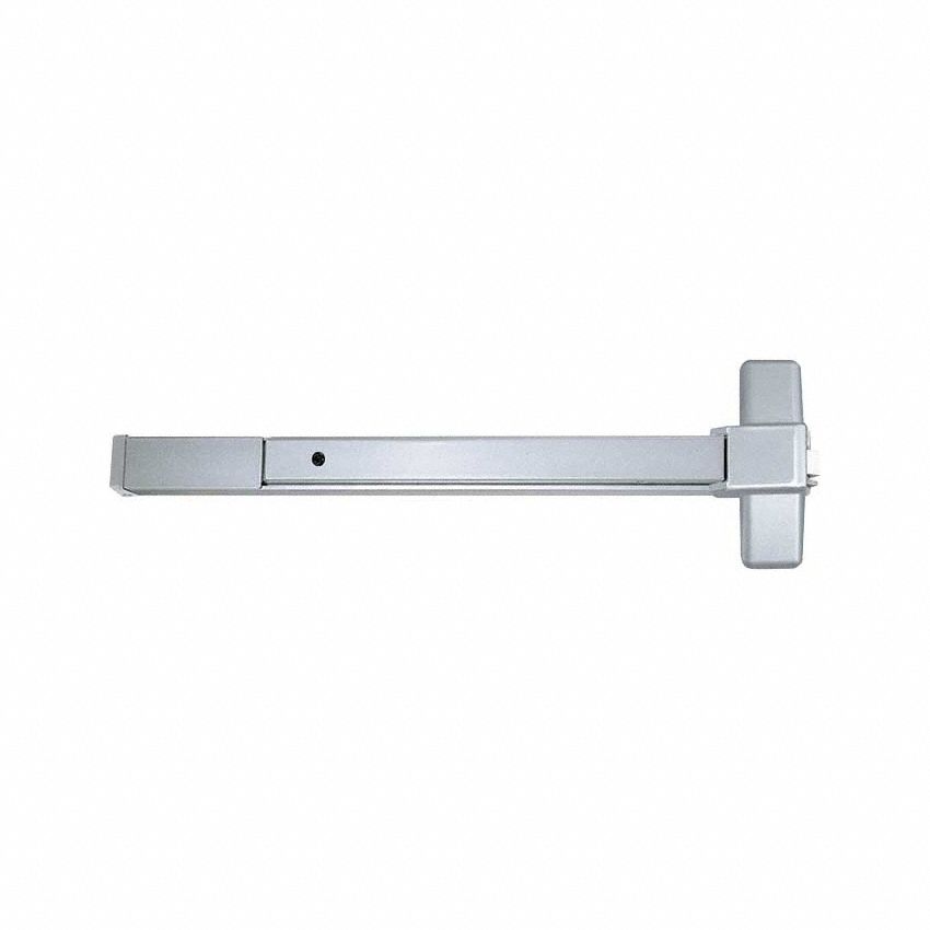 Rim Exit Device: 3 ft Max Door Wd, Aluminum