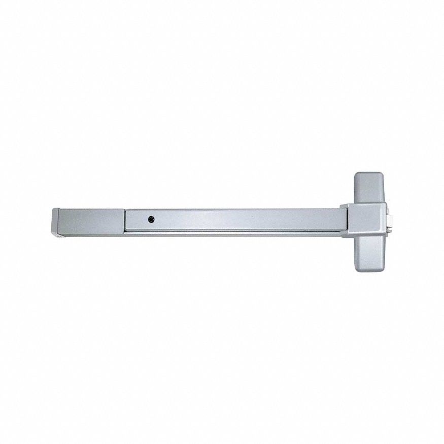 Rim Exit Device: 4 ft Max Door Wd, Aluminum