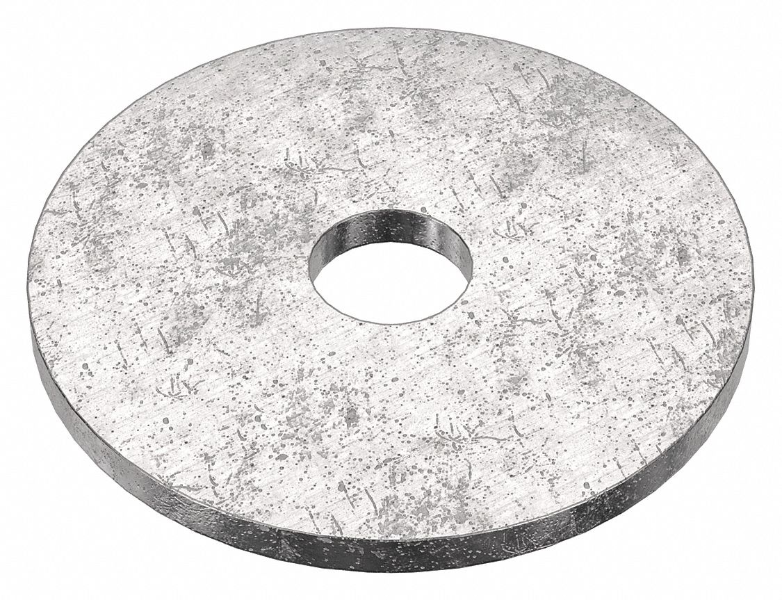 Large O.D. Oversized Washer: 18-8, Stainless Steel, #6 Screw Sz, 0.141 in In Dia, 18-8, 50 PK