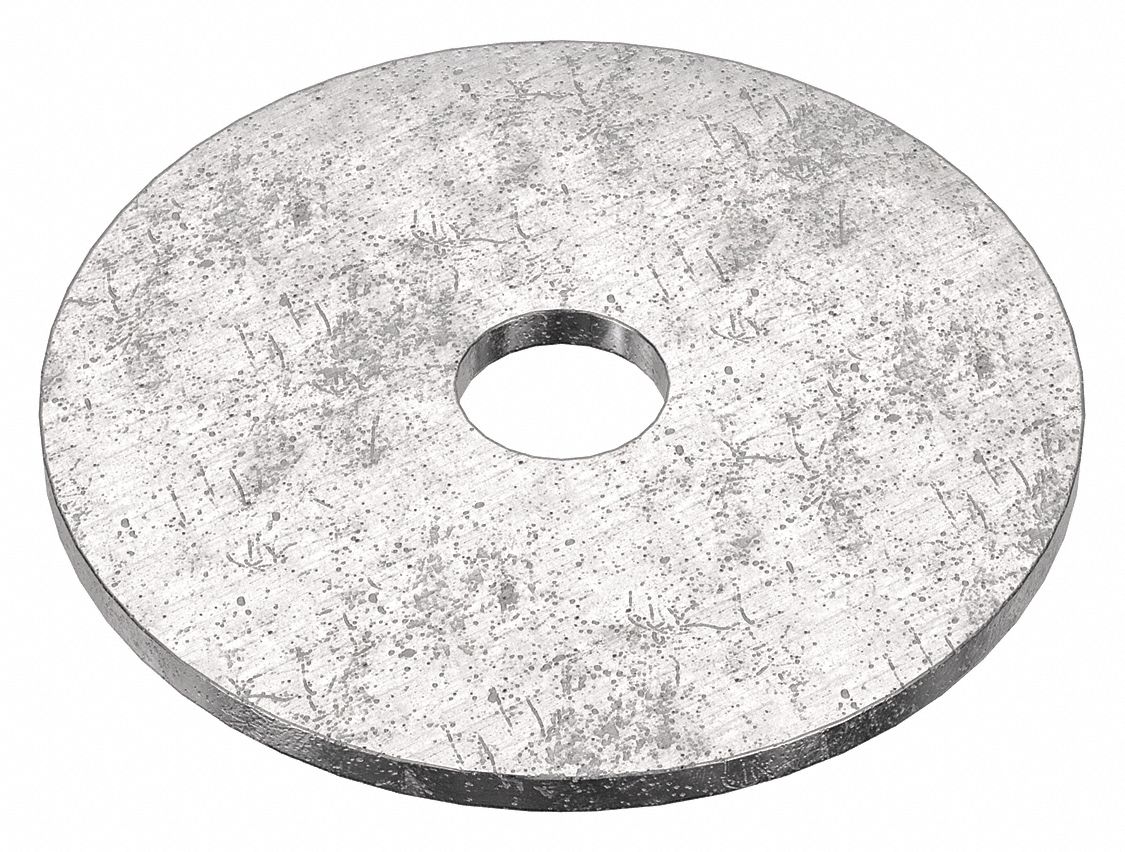 Large O.D. Oversized Washer: 18-8, Stainless Steel, #10 Screw Sz, 0.203 in In Dia, 18-8, 50 PK