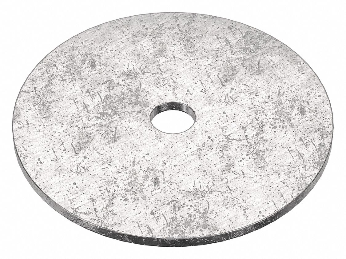 Large O.D. Oversized Washer: 18-8, Stainless Steel, 1/4 in Screw Sz, 0.281 in In Dia, 18-8, 10 PK