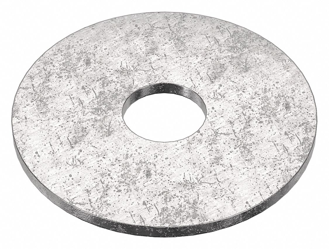 Large O.D. Oversized Washer: 18-8, Stainless Steel, 5/16 in Screw Sz, 0.344 in In Dia, 18-8, 10 PK