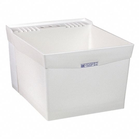 Mustee 22C Utilatwin Combo Laundry Utility Tub White