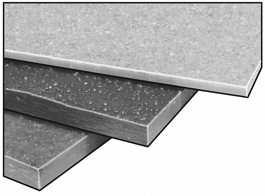 4ATE5 - FiberPlate Grit Poly Gry 1/2 x 12 x12 In
