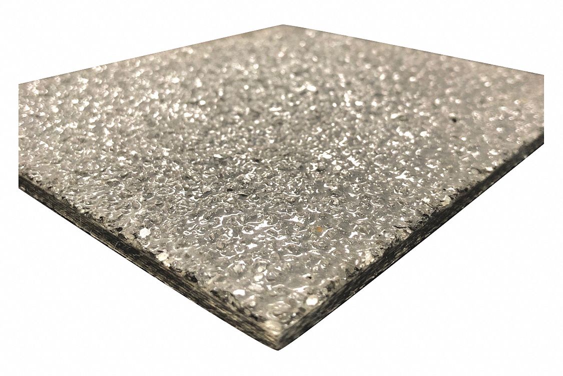 FIBERPLATE,GRIT,POLY,GREY,1/4 X 12 X12