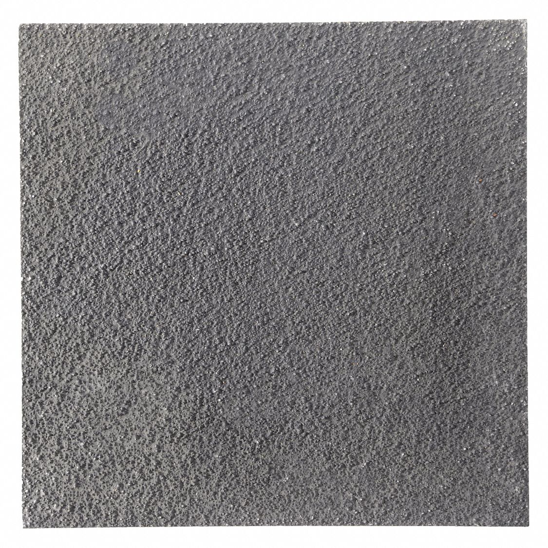 Fiberglass Plate: 12 in Overall Wd, 12 in Overall Lg, 0.375 in Thick, Dark Gray, Gritted