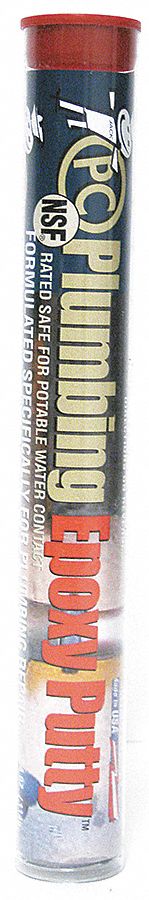 PC-PLUMBING PUTTY, PLUMBING REPAIR, 4 OZ TUBE, GREY/TAN, EPOXY