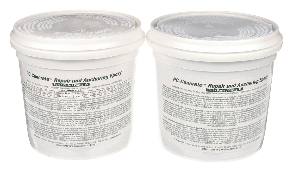 PC PRODUCTS, PC-Concrete, Epoxy, Concrete Repair Compound 4AUY2|071021  Grainger