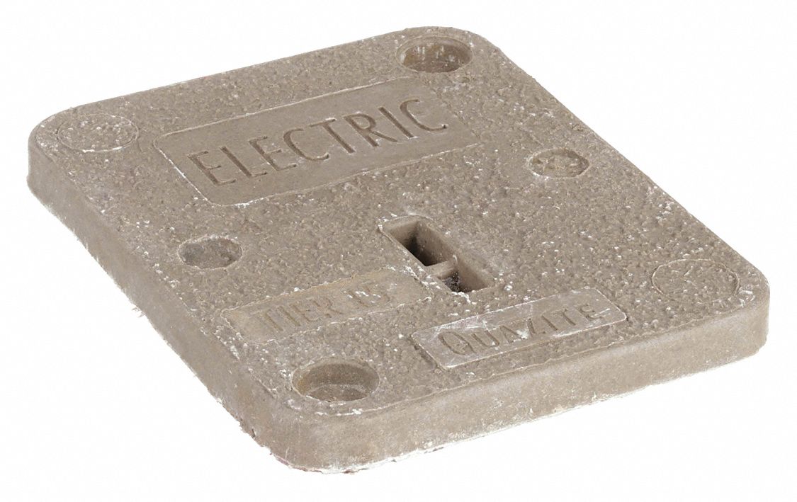 Underground Enclosure Cover: For 11 in x 9 in Enclosures, Logo Electric, Polymer Concrete