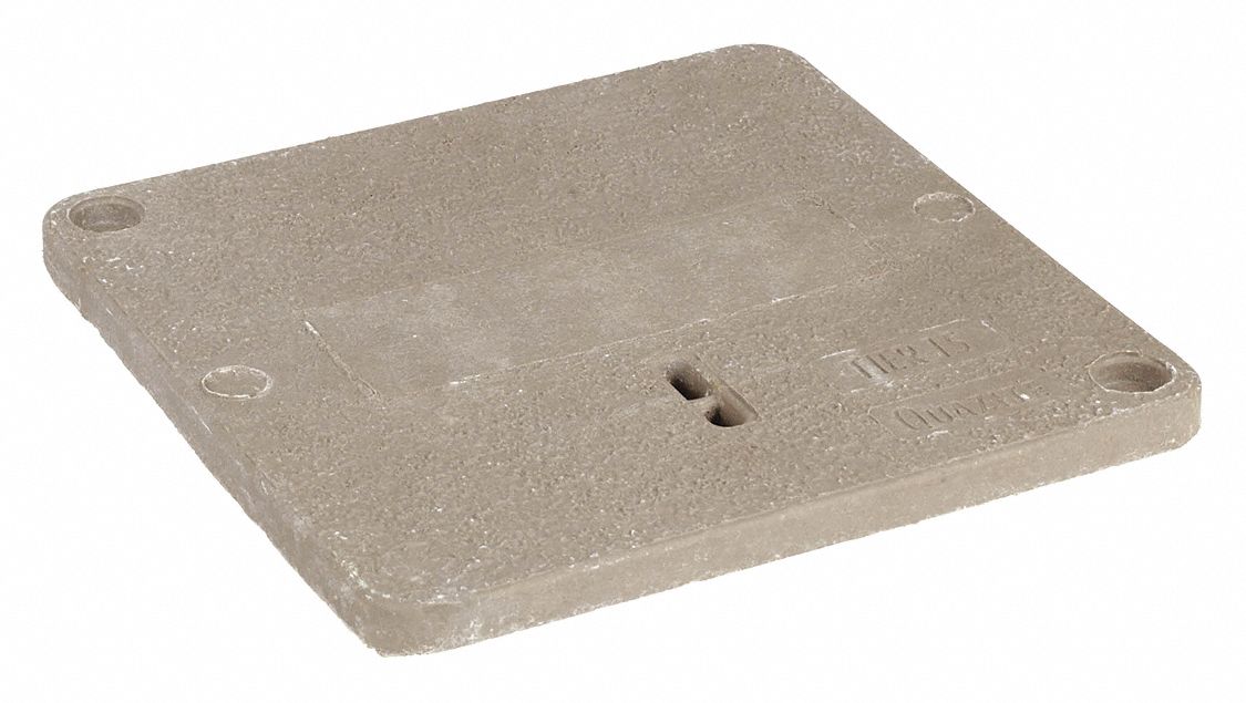 Underground Enclosure Cover: For 14 3/4 in x 14 3/4 in Enclosures, Logo Blank