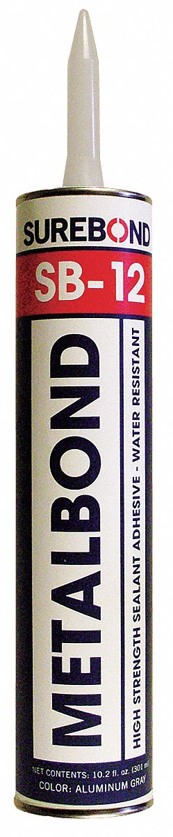 Metal Bond Sealant: Cartridge, 10 min Begins to Harden, 1 day Full Cure, 40° to 180°F