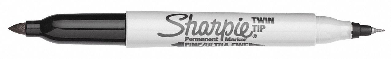 Sharpie Twin Tip Black Fine Ultra Fine Point Marker Permanent 12 X 