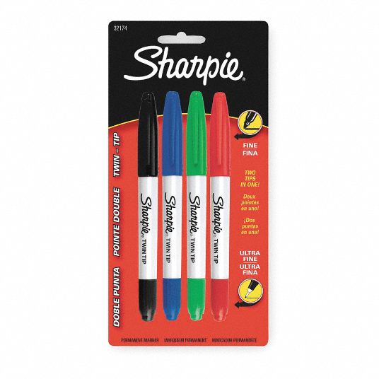 Sharpie Permanent Marker Ultra Fine Assorted Set of 4
