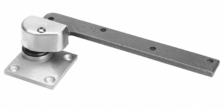 Pivot Hinge: Brass, 4 1/4 in Leaf Ht, 1 1/16 in Leaf Wd
