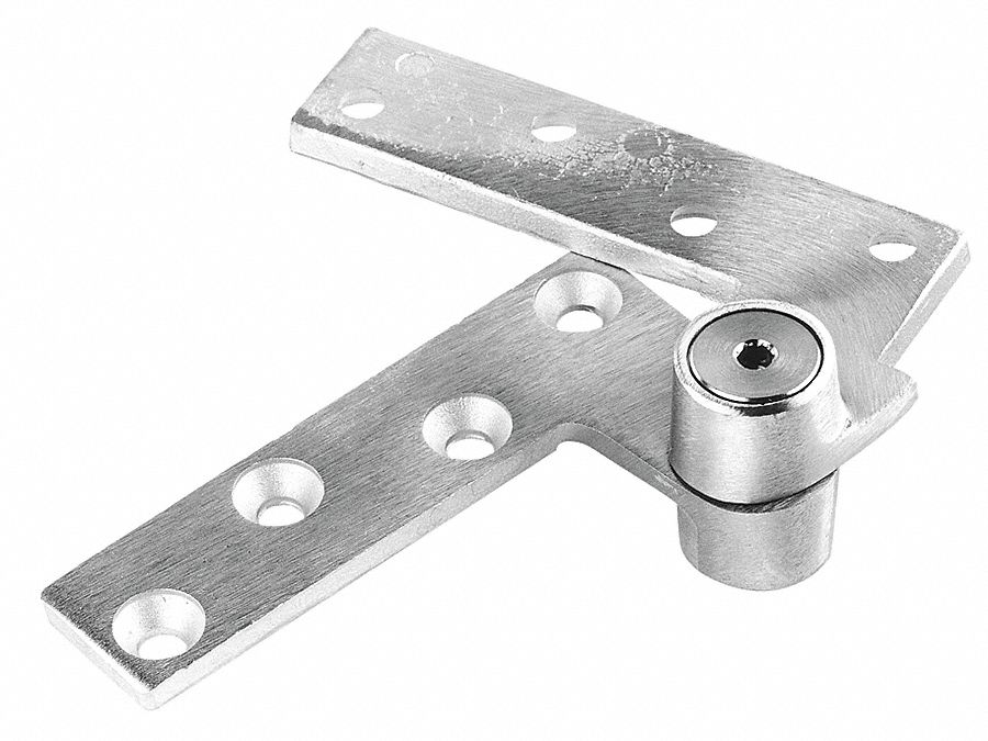 RIXSON Center Hung Pivot Hinge With Holes, Full Mortise Mounting, Satin ...