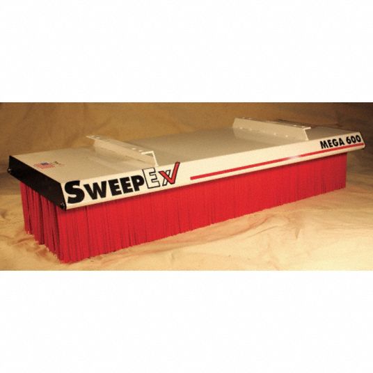 SWEEPEX, Sweepers, 60 in Brush Wd, Mega Series Broom 4AZZ6SMB600