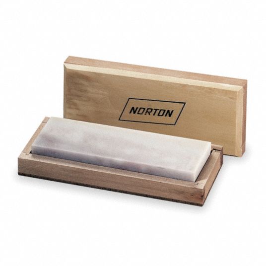 NORTON Single Grit Sharpening Stone, Hard Translucent Arkansas, Ultra