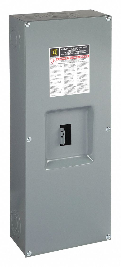 SQUARE D, 3 Spaces, 225 A Amps, Circuit Breaker Enclosure - 4B257 ...