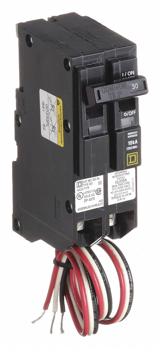 Miniature Circuit Breaker: 30 A, 120/240V AC, Single Phase, 10kA at 120/240V AC, 2 Poles