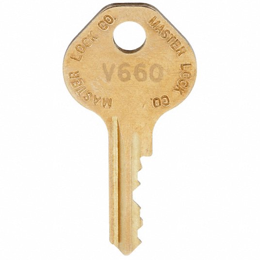 V660 Control Key, MASTER LOCK, Key-Controlled Dial Combination Padlock  Control Key - 4B366