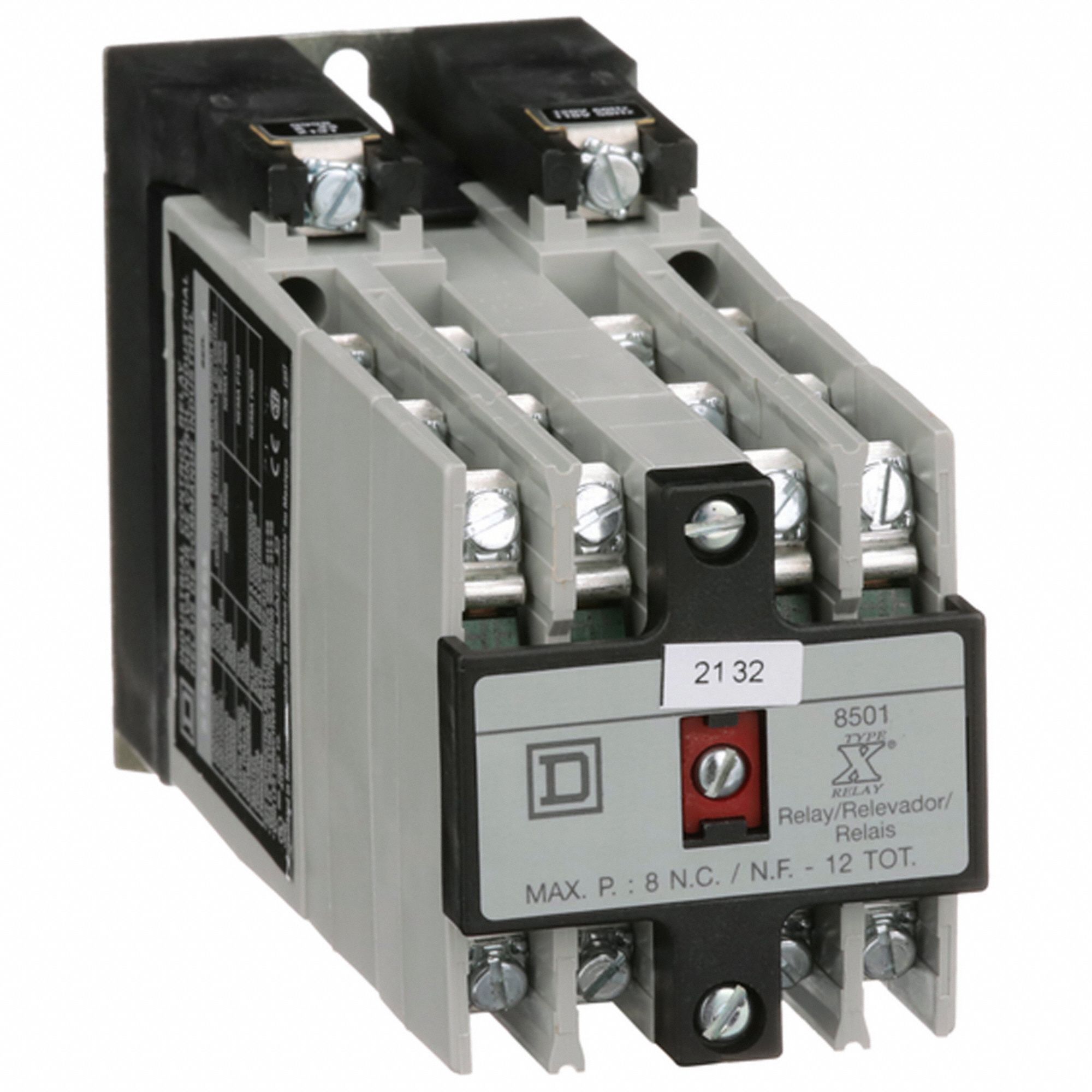 NEMA CONTROL RELAY,12NO,120VAC,10A