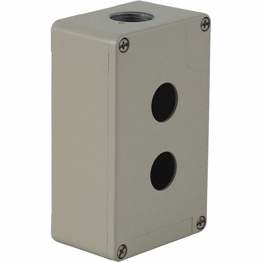 SCHNEIDER ELECTRIC Pushbutton Enclosure, Number of Columns 1, Number of ...