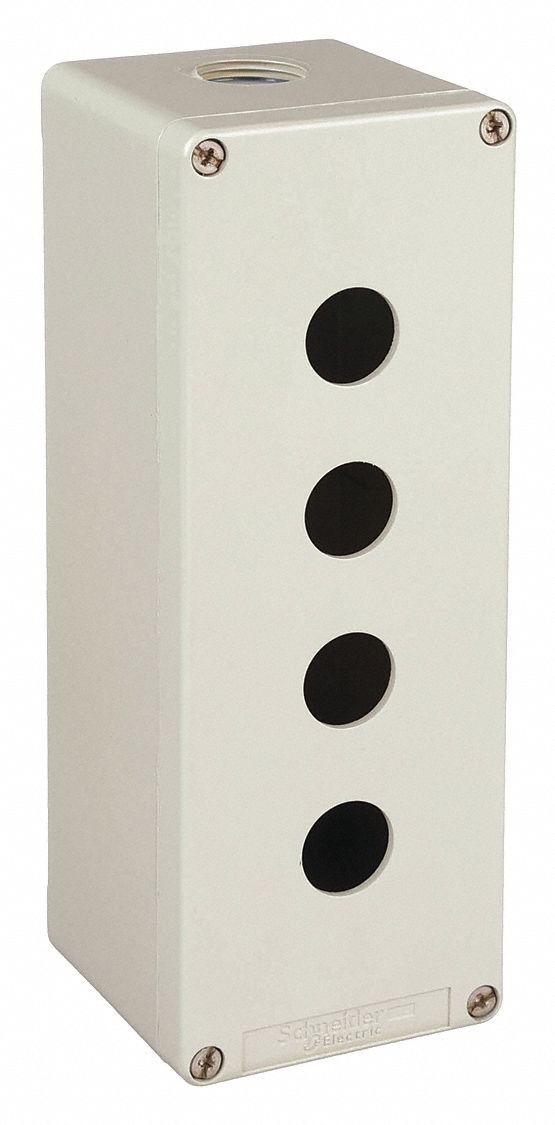 PUSH BUTTON ENCLOSURE,3.03 IN H,4 HOLES