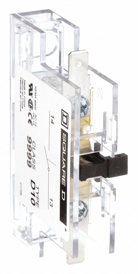 Auxiliary Contact: 1NO, 5 A Max Current (AC)