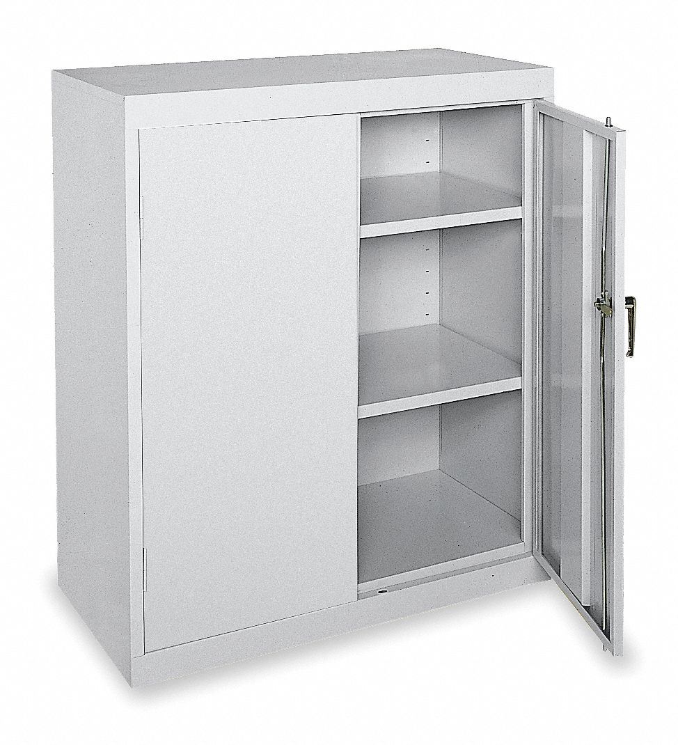 SANDUSKY Commercial Storage Dove Gray, 42 in H X 36 in W X 18