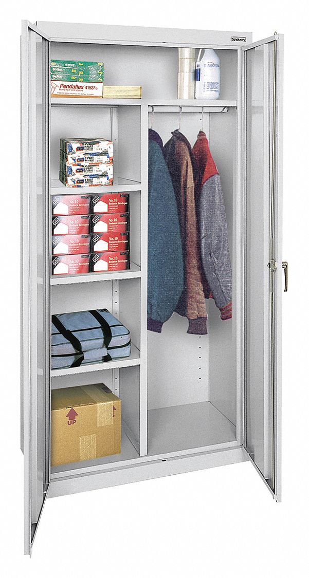 Sandusky Commercial Storage Cabinet Dove Gray 72 In H X 36 In W X 18 In D Assembled 4bb83 Cac1361872 05 Grainger