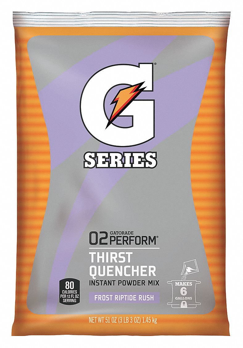 Sports Drink Mix: Riptide Rush, Bulk, 51 oz Concentrate Per Pack, 6 gal Yield per Pack