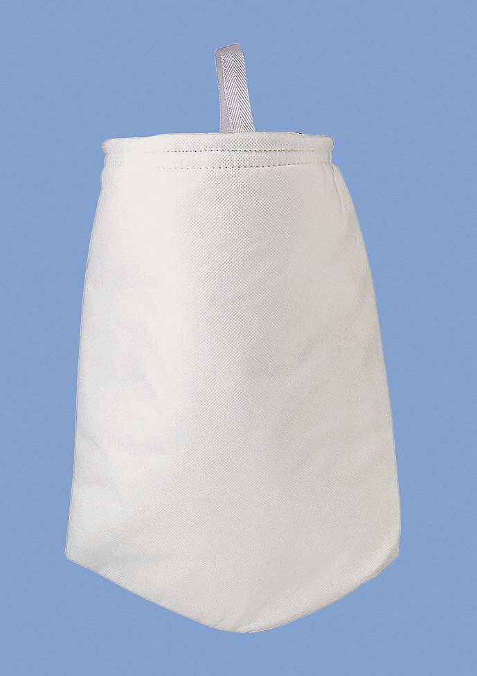 Filter Bag: Felt, Sewn, Bag Size 1, 25 micron, 40 gpm, Max. Op Temp 200°F