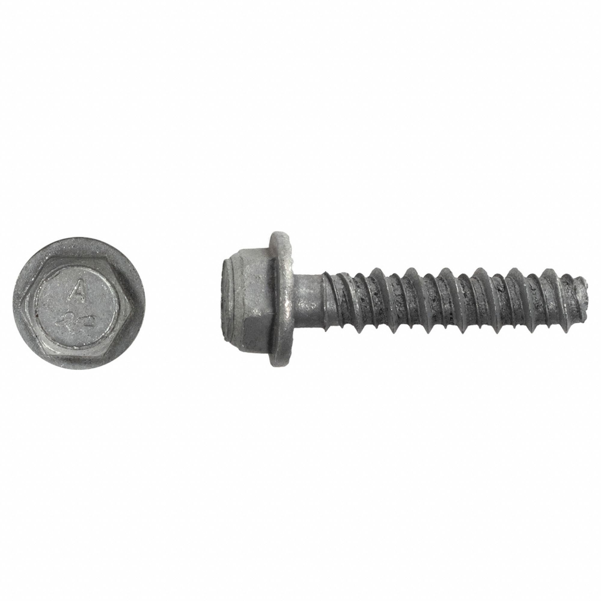 SCREW ANCHOR, 1¾ IN OVERALL L, ⅜ IN DIA, STEEL, ZINC PLATED, EXTERNAL HEX, HEX, 50 PK