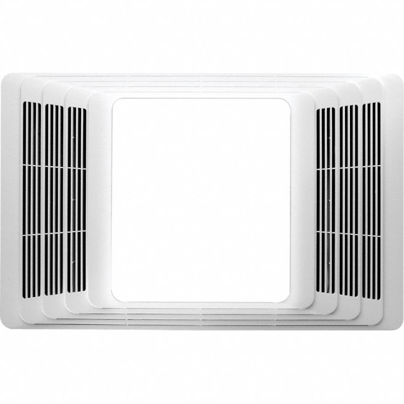 BROAN 14 1/4 in x 8 1/4 in x 5 3/4 in Low Profile Bathroom Fan, 70 cfm ...