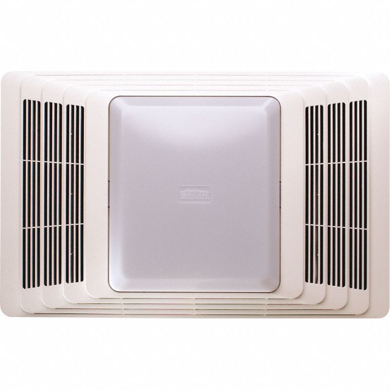 BROAN 14 1/4 in x 8 1/4 in x 5 3/4 in Low Profile Bathroom Fan, 70 cfm ...