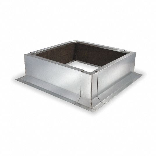 DAYTON Roof Curb, Adjustable, Nonventilated Type, 6 3/8 in Curb Height
