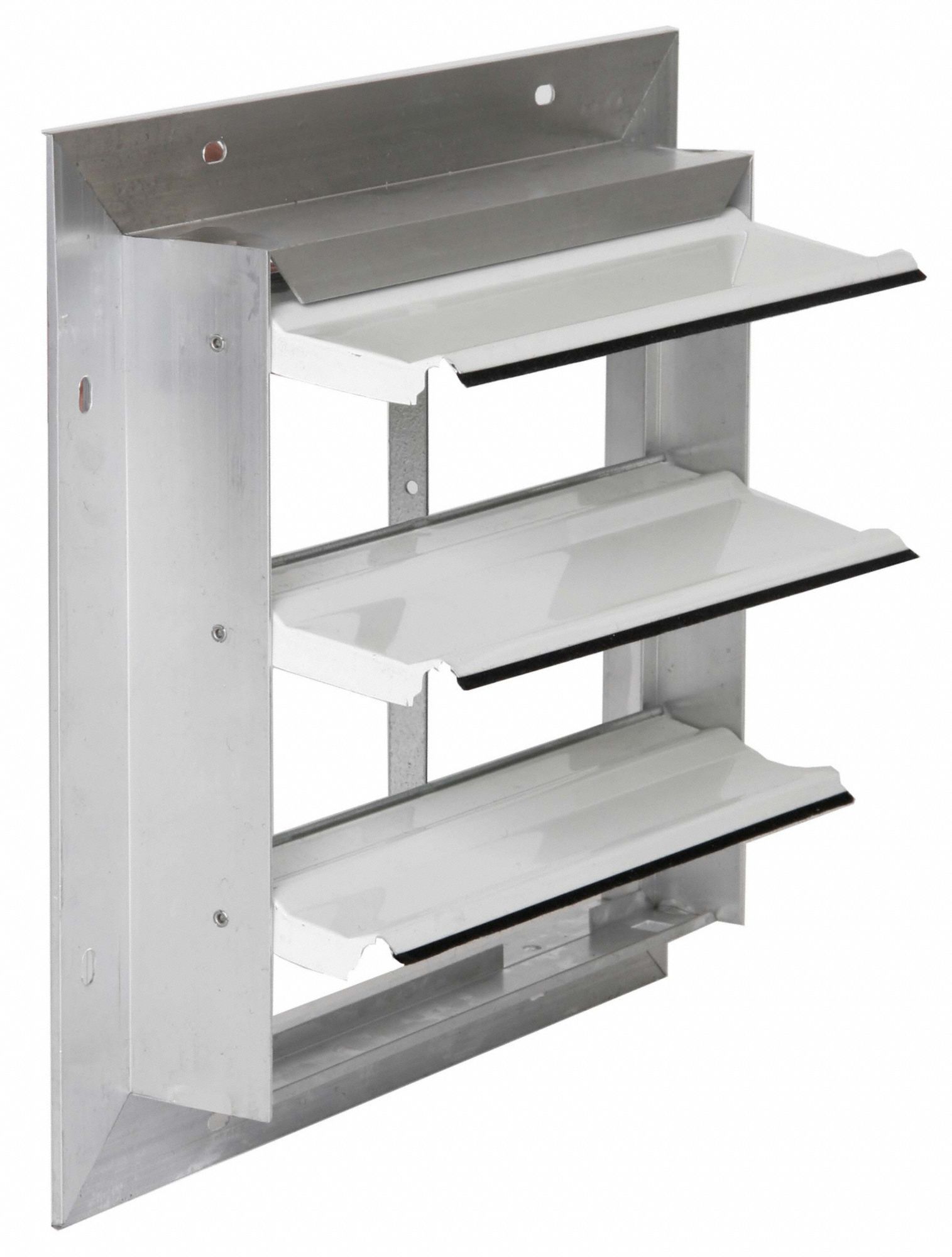 DAYTON 36 in Backdraft Damper / Wall Shutter, 36 1/2 in x 36 1/2 in